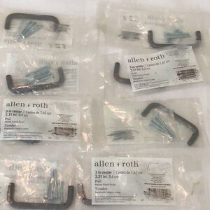 Allen + Roth Black Cabinet Pulls set of 8 sealed